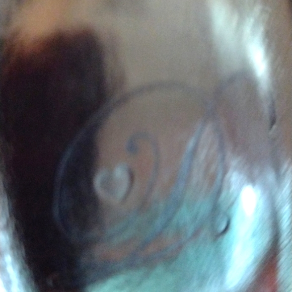 8-9M "D" Orange Patent Leather Heel Outside Open & thin Straps with Ankle Straps - Picture 7 of 8